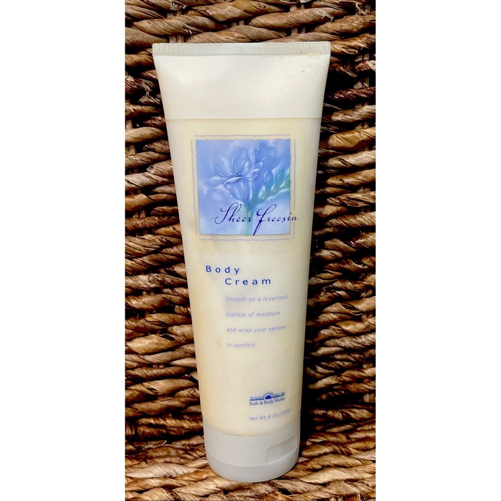 Bath‎ & Body Works SHEER FREESIA Body Cream Lotion 8oz RETIRED Discontinued HTF!